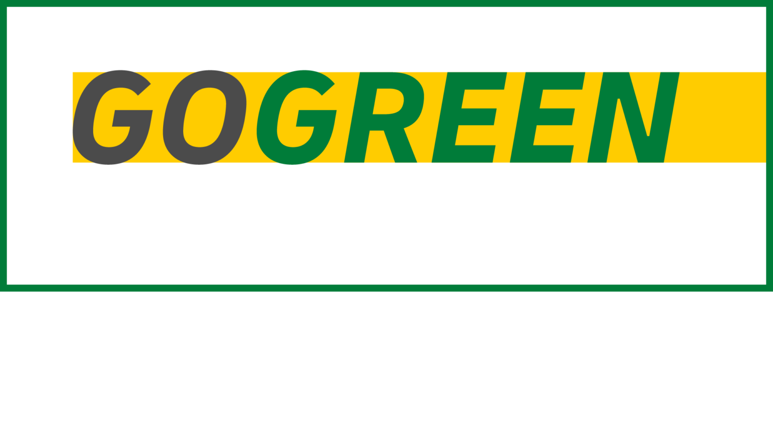 GO GREEN Logo